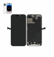 Broken iPhone 14 Pro Max display with green lines issue
